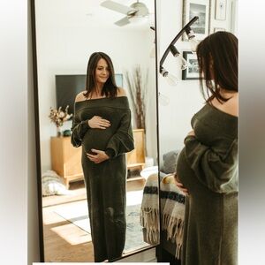 Free People - strapless maxi knit dress - size S